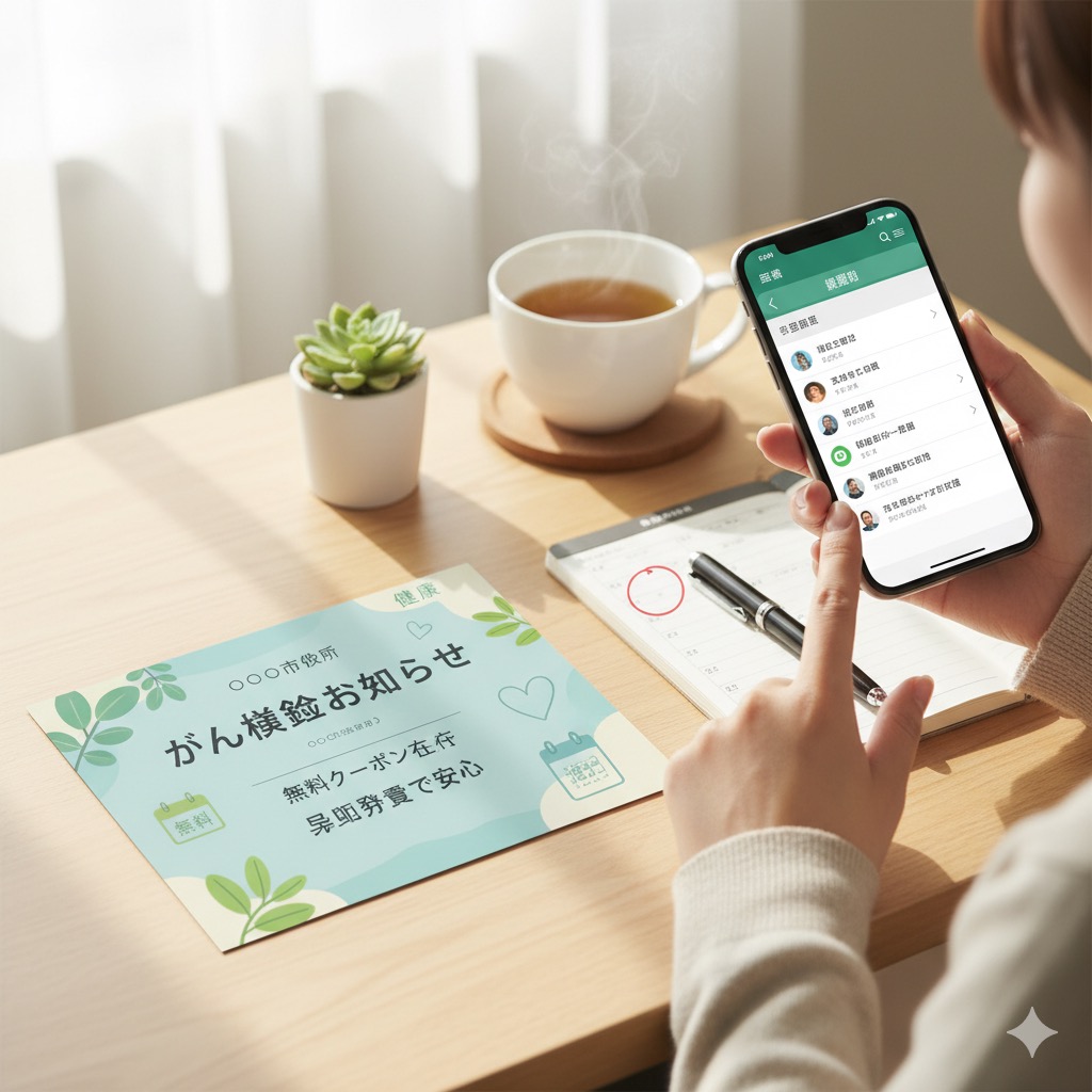 市役所からのがん検診のお知らせ